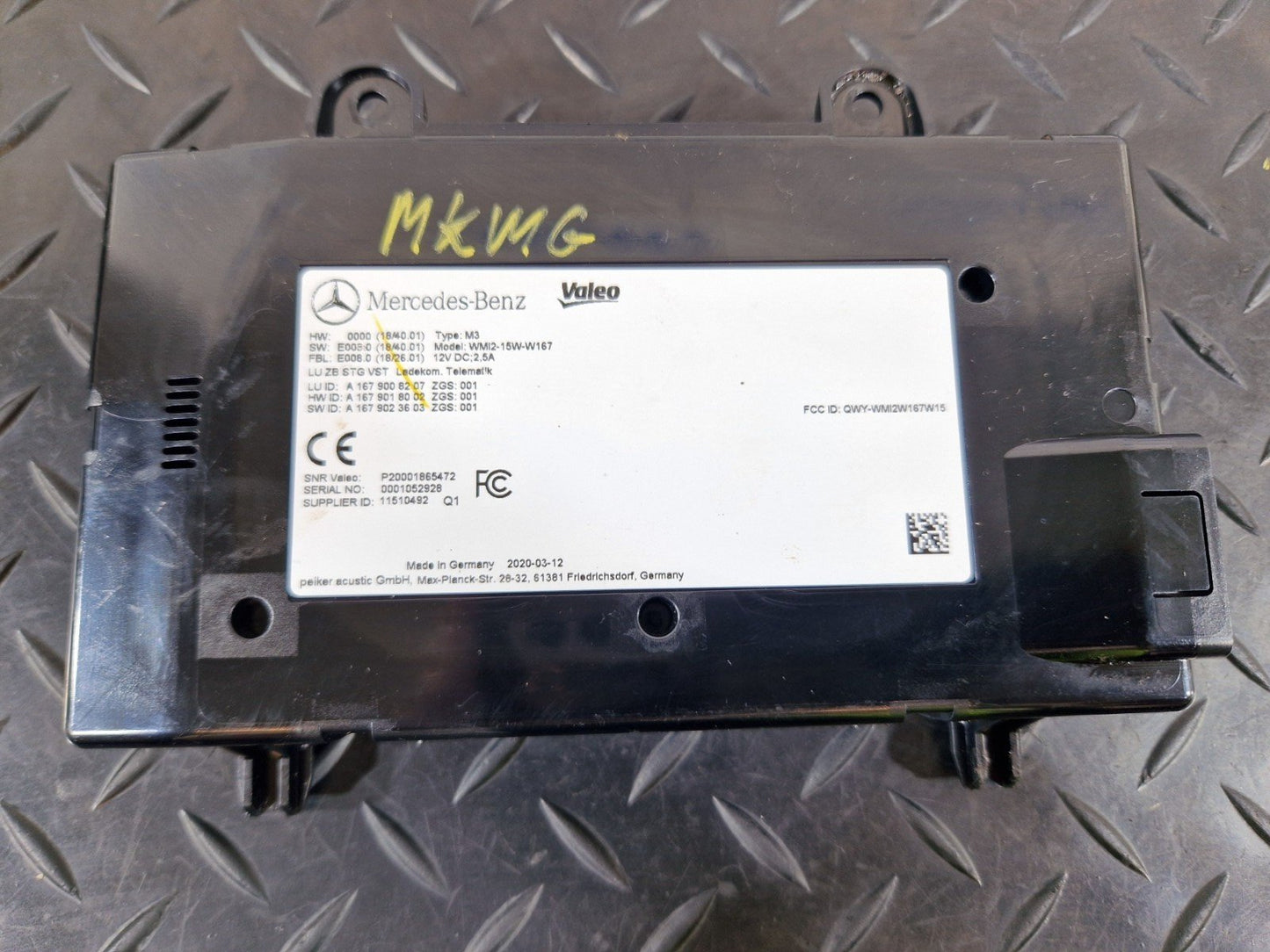 18-ON MERCEDES BENZ A CLASS W177 GENUINE TELEMATICS CONTROL MODULE A1679008207