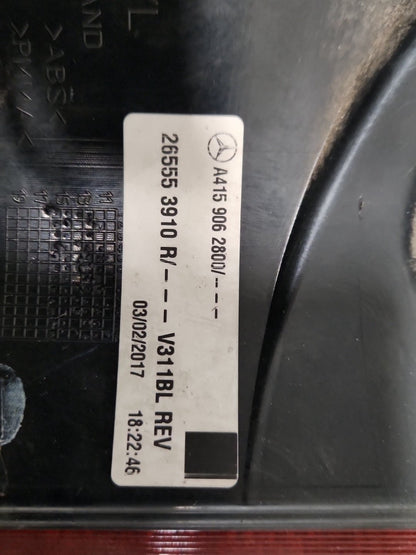 2013 Mercedes-Benz Citan W415 Genuine Rear Left N/S Tail Light A4159062800