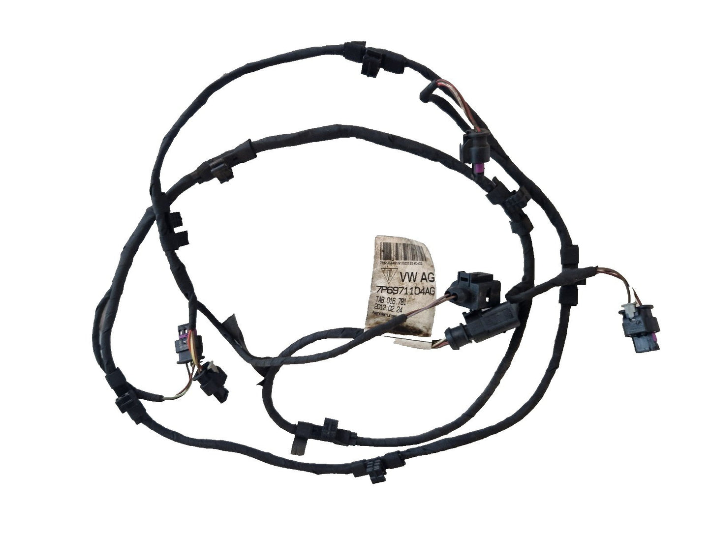 10-18 VW TOUAREG 7P GENUINE REAR PARKING SENSOR WIRING LOOM 7P6971104AG