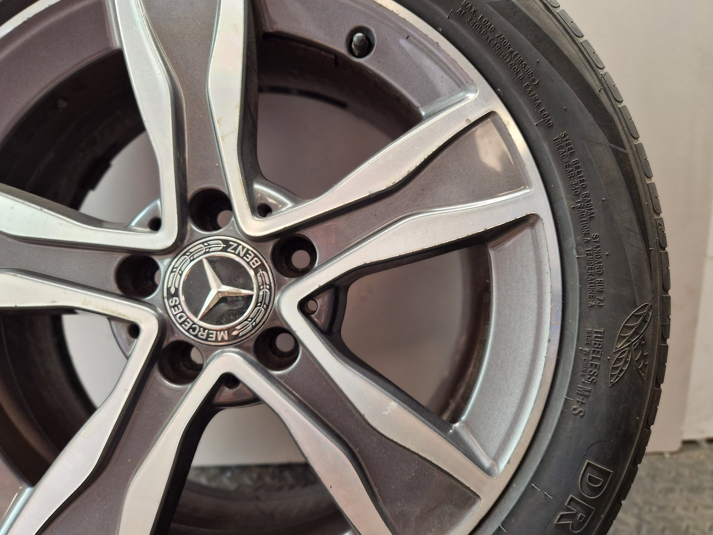 Mercedes-Benz C-Class W205 17" Alloy Wheel with Tyre 225/50/17 ~1mm A2054010800