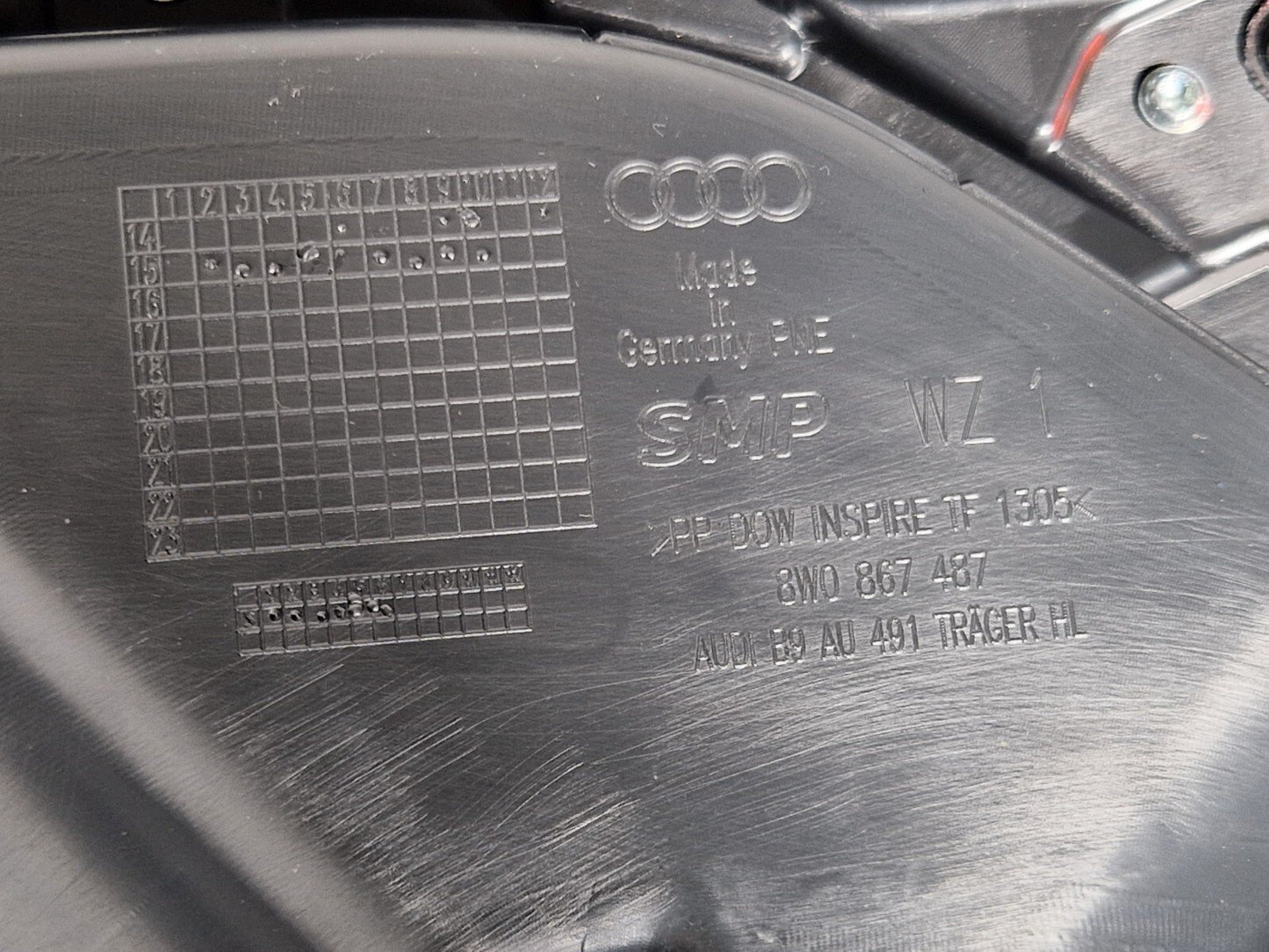 16-19 AUDI A4 B9 GENUINE REAR LEFT PASSENGER SIDE DOOR CARD PANEL 8W0868065