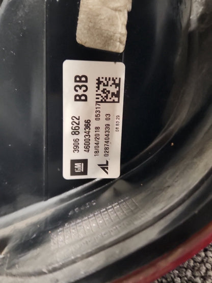 2018 Vauxhall Corsa MK4 (E) (4500) Genuine Rear Left Outer Tail Light 39068622