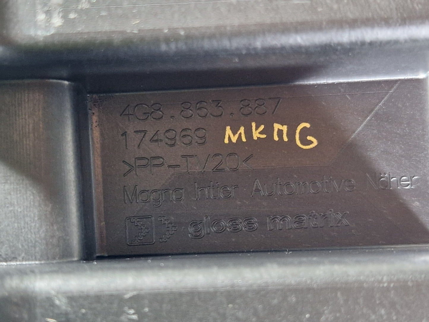 15-18 AUDI A7 4G OEM LEFT SIDE TRUNK TRIM 4G8863887C