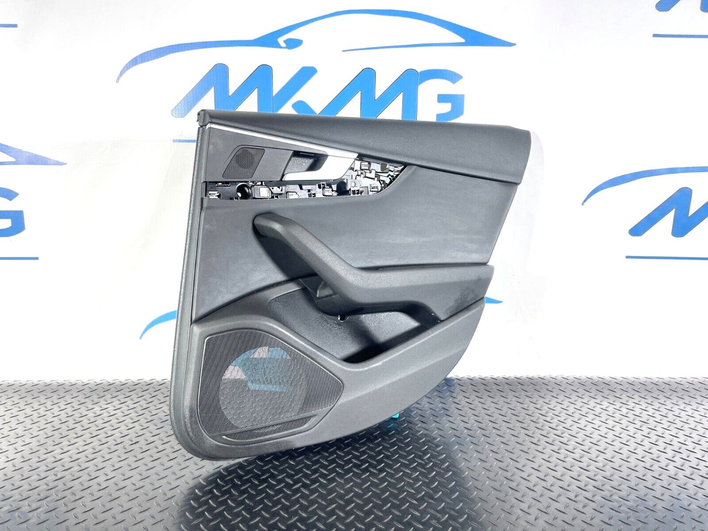 16-19 AUDI A4 B9 GENUINE SALOON REAR RIGHT DRIVER SIDE BLACK LEATHER DOOR CARD