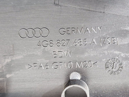 10-18 AUDI A7 4G S-LINE REAR LEFT TAILGATE HINGE COVER TRIM 4G8827991A