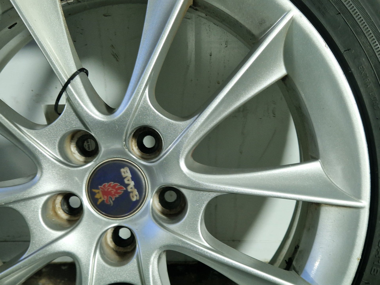 Saab 9-3 MK2 (440) 18" Alloy Wheel with Tyre ~6mm 225/45/18 12763042
