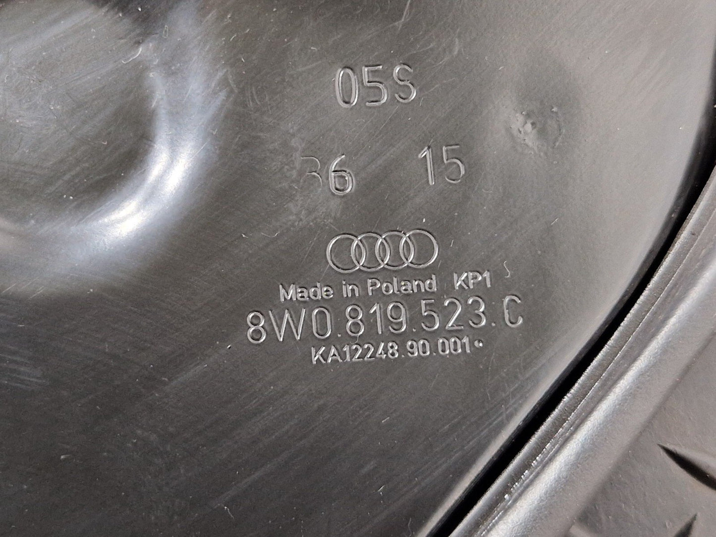 16-19 AUDI A4 B9 GENUINE BULKHEAD FIREWALL HEAT PROTECTION SHIELD 8W0819523C
