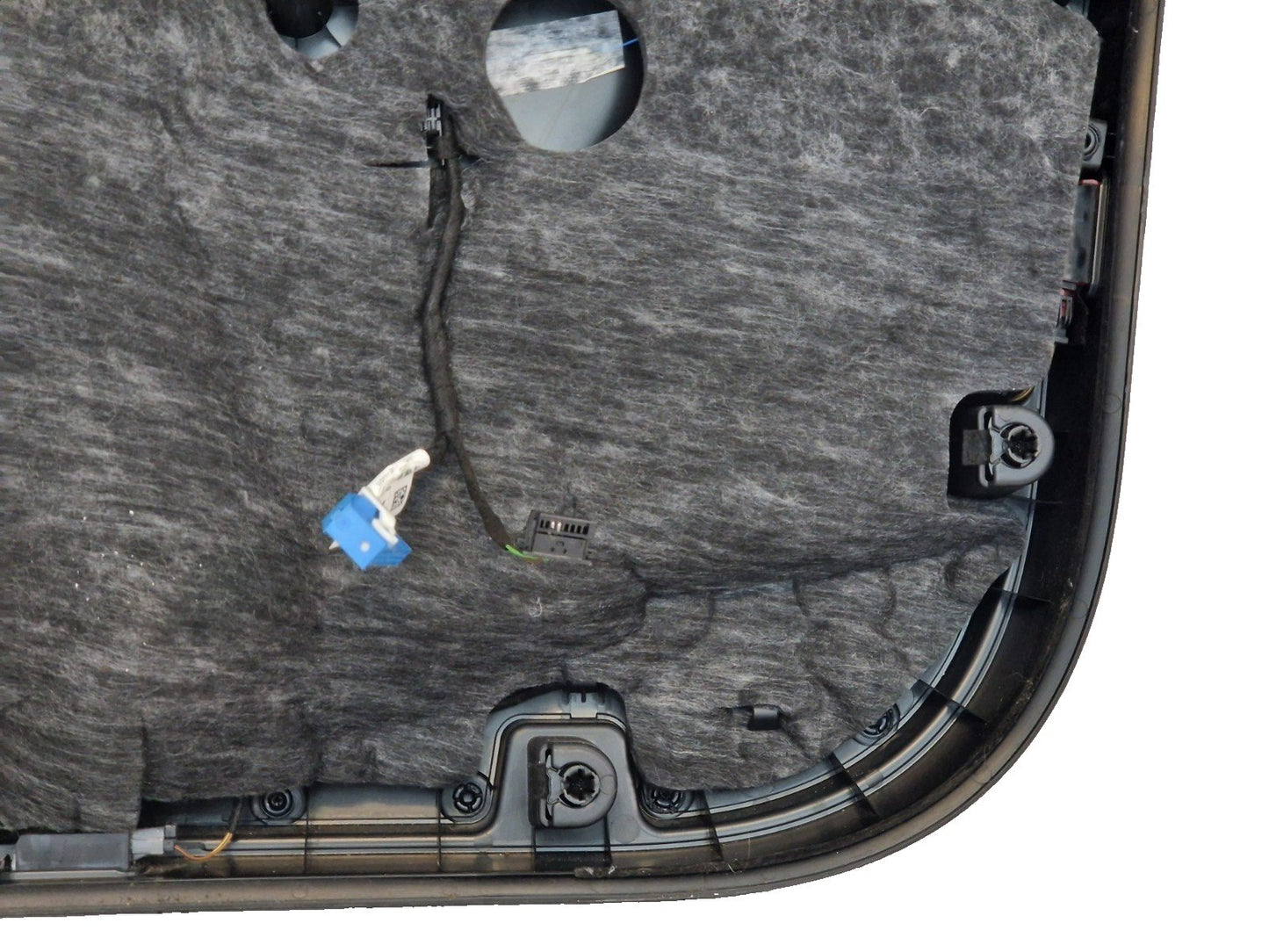 16-20 AUDI Q7 4M OEM FRONT LEFT ALCANTARA DOOR CARD PANEL COVER 4M2867105