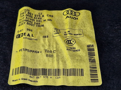 16-24 AUDI A5 F5 GENUINE CONVERTIBLE TRUNK TRIM 8W7867975A