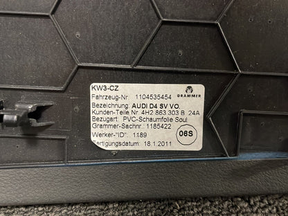 Audi A8 4H Right &amp; Left Centre Console Side Trim Pair 4H2863304B 4H2863303B