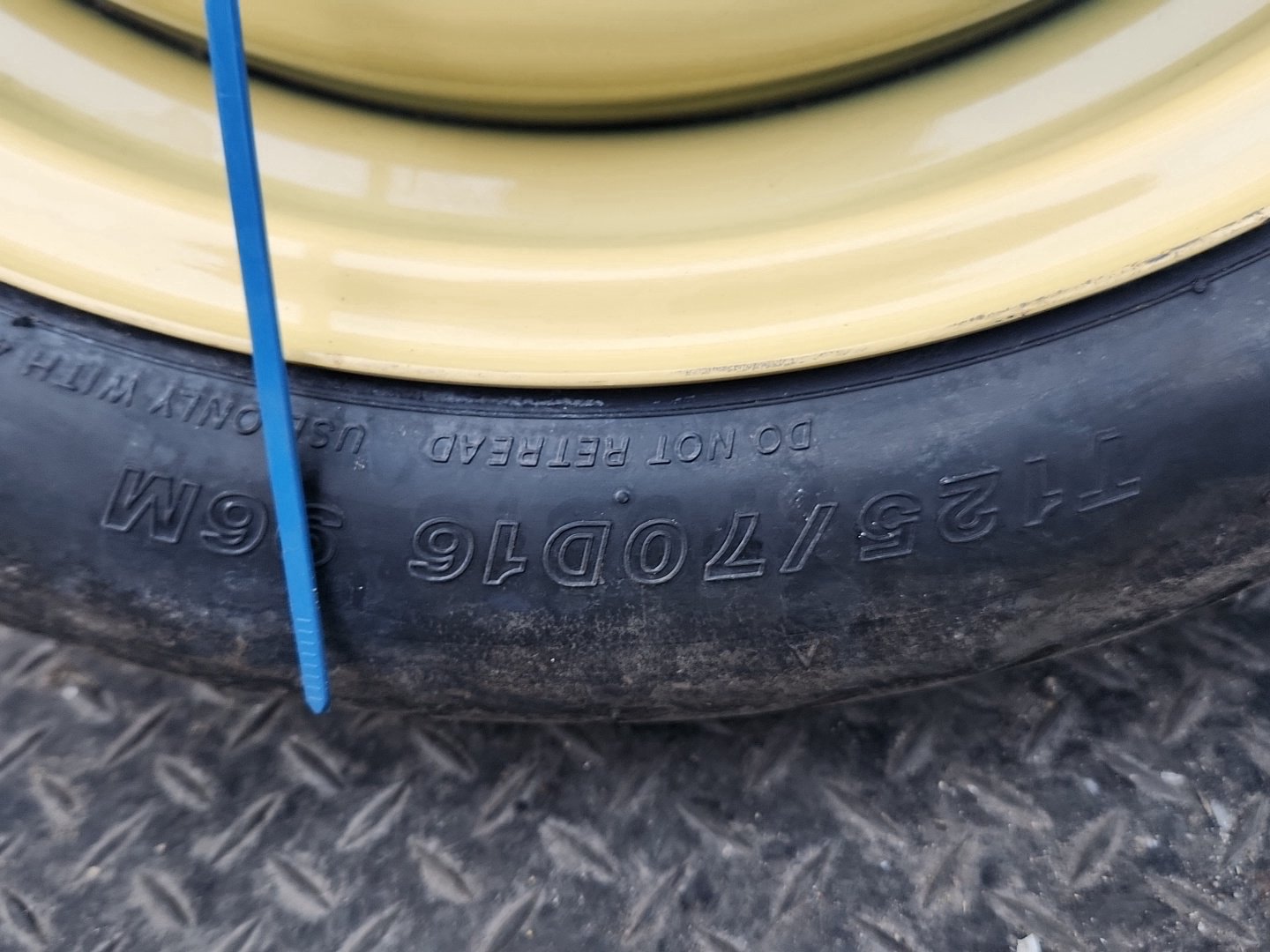 Mitsubishi Lancer MK5 (CX8A) Hatchback 16" Spare Wheel with Tyre 125/70/16