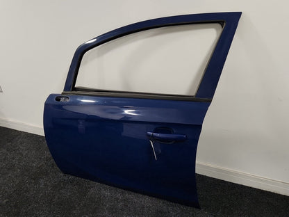 Vauxhall Corsa MK4 (4500) Hatchback Front Left Passenger Complete Door in Blue
