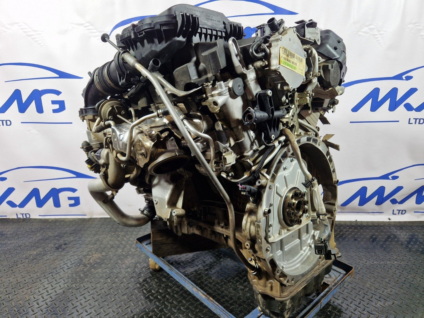 16-19 MERCEDES GLE 500e W166 3.0 OM276.821 PETROL TWIN TURBO COMPLETE ENGINE