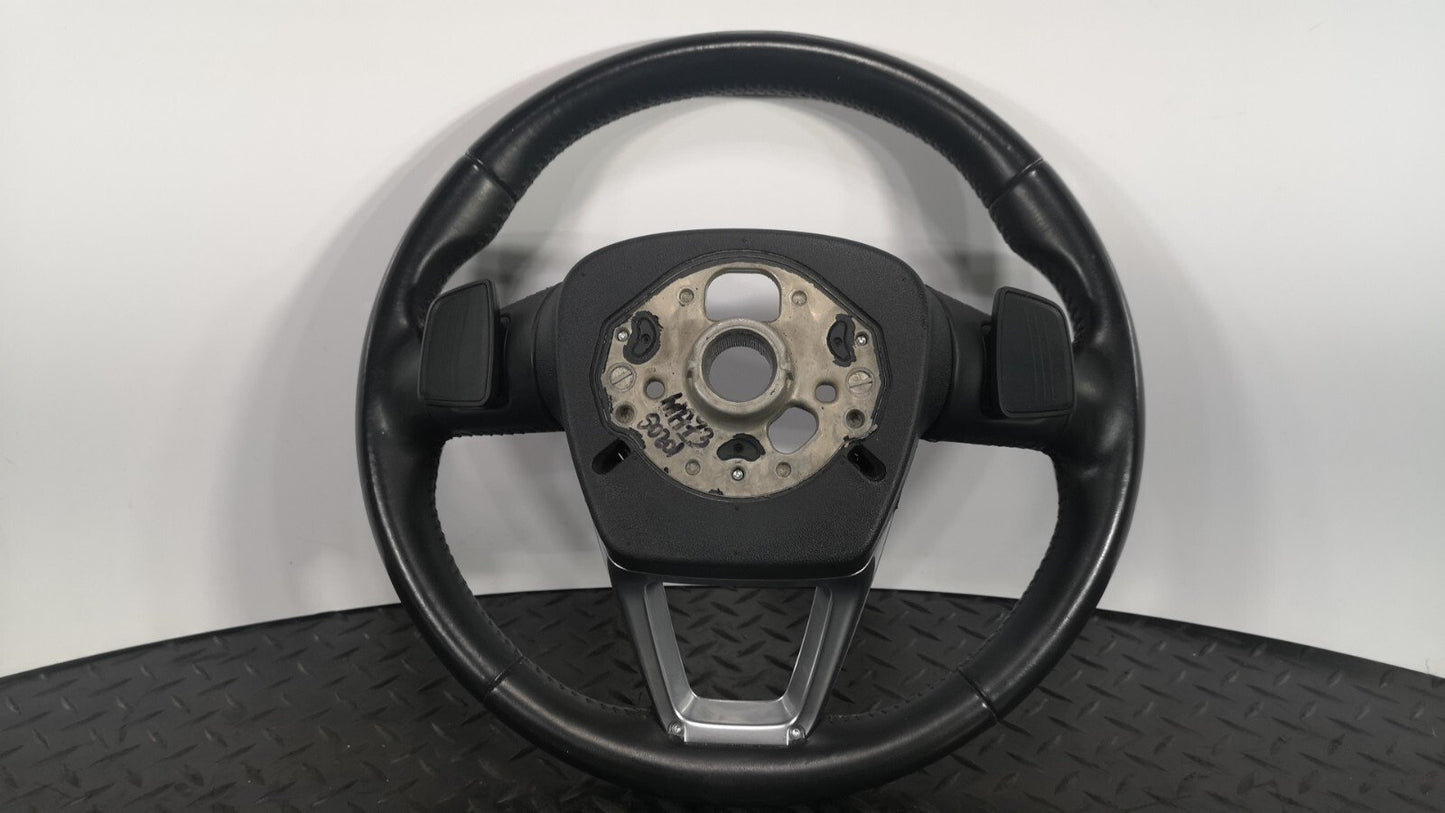 16-19 AUDI A4 B9 S-LINE MULTIFUNCTION BLACK LEATHER STEERING WHEEL 8W0419091
