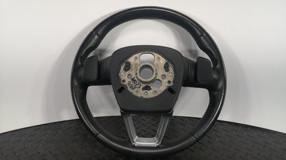 16-19 AUDI A4 B9 S-LINE MULTIFUNCTION BLACK LEATHER STEERING WHEEL 8W0419091