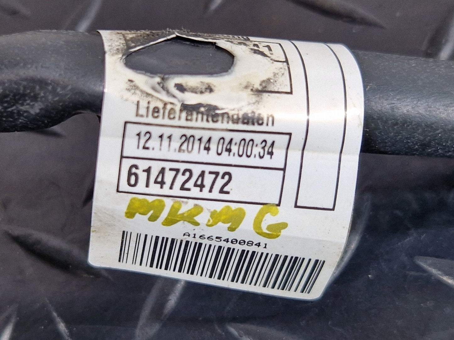 11-19 MERCEDES BENZ ML W166 GENUINE OEM NEGATIVE BATTERY CABLE WIRE A1665400841