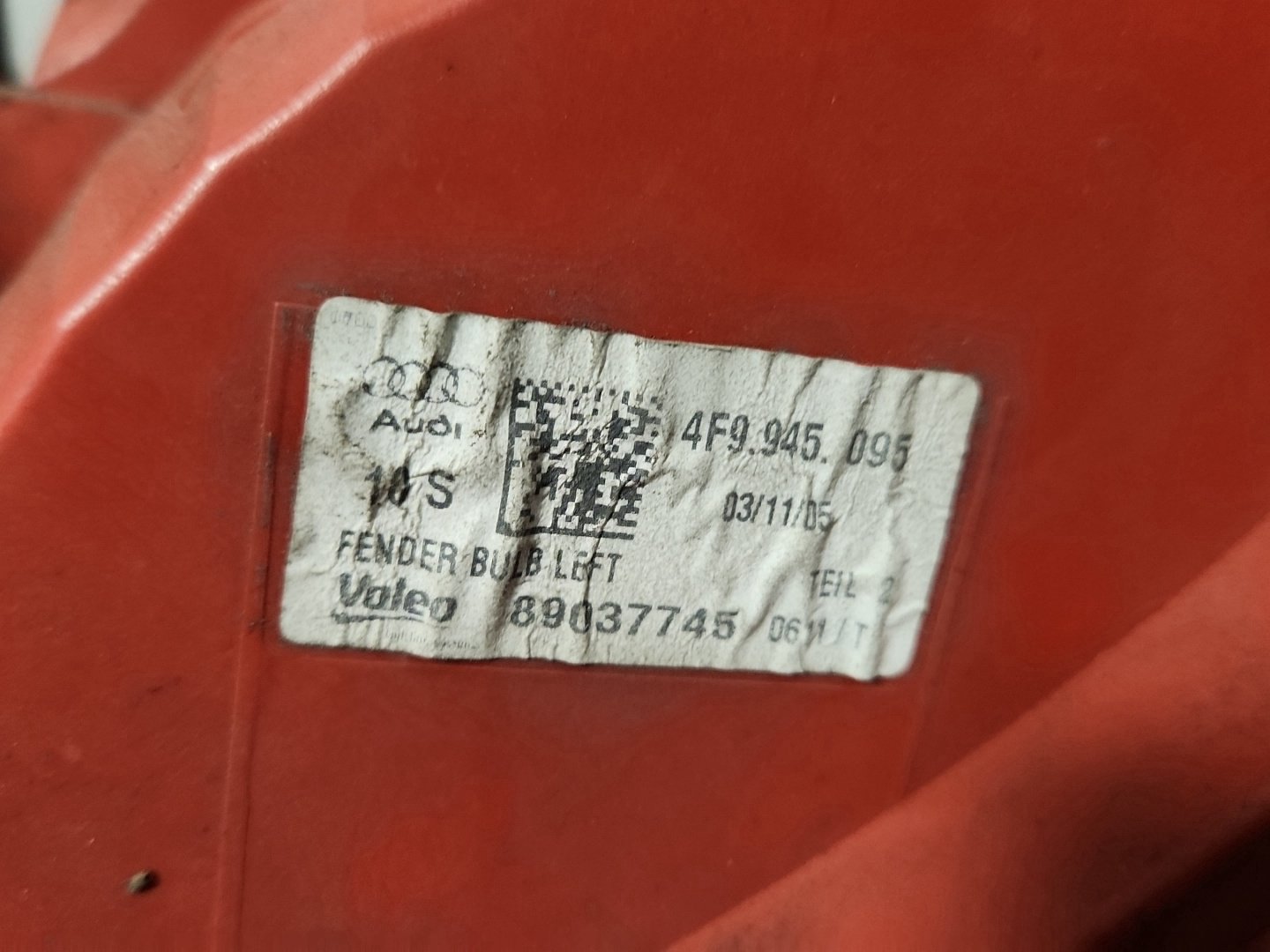 2005 Audi A6 Quattro MK3 (4F) (C6) Genuine Rear Left Outer Tail Light 4F9945095