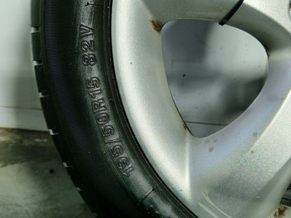 Skoda Fabia 5J 15" Alloy Wheel with Tyre 195/50/15 Genuine ~6mm