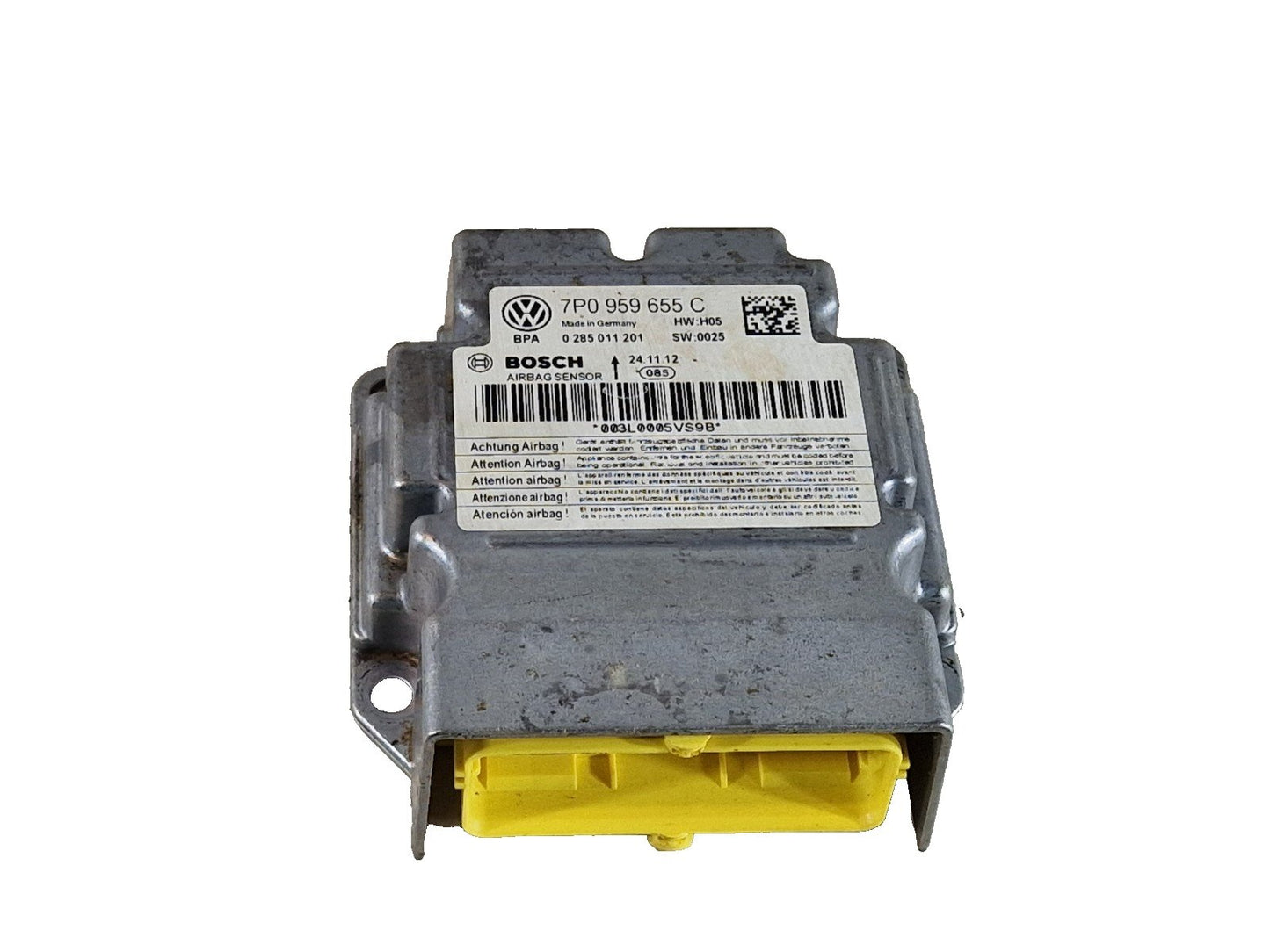 10-18 VW TOUAREG 7P GENUINE AIRBAG CONTROL MODULE ECU 7P0959655C