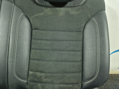 11-19 MERCEDES BENZ ML W166 REAR SEAT BACKREST LEFT SIDE HALF LEATHER IN BLACK