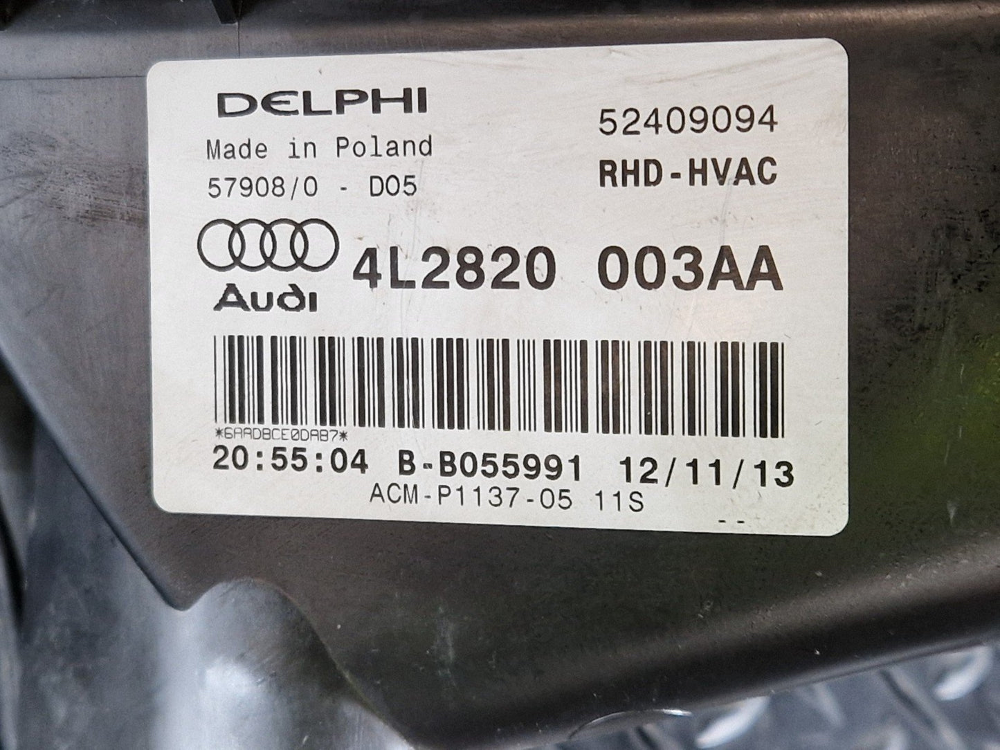 10-15 AUDI Q7 4L GENUINE HEATER MATRIX RADIATOR CORE 4L2820003AA