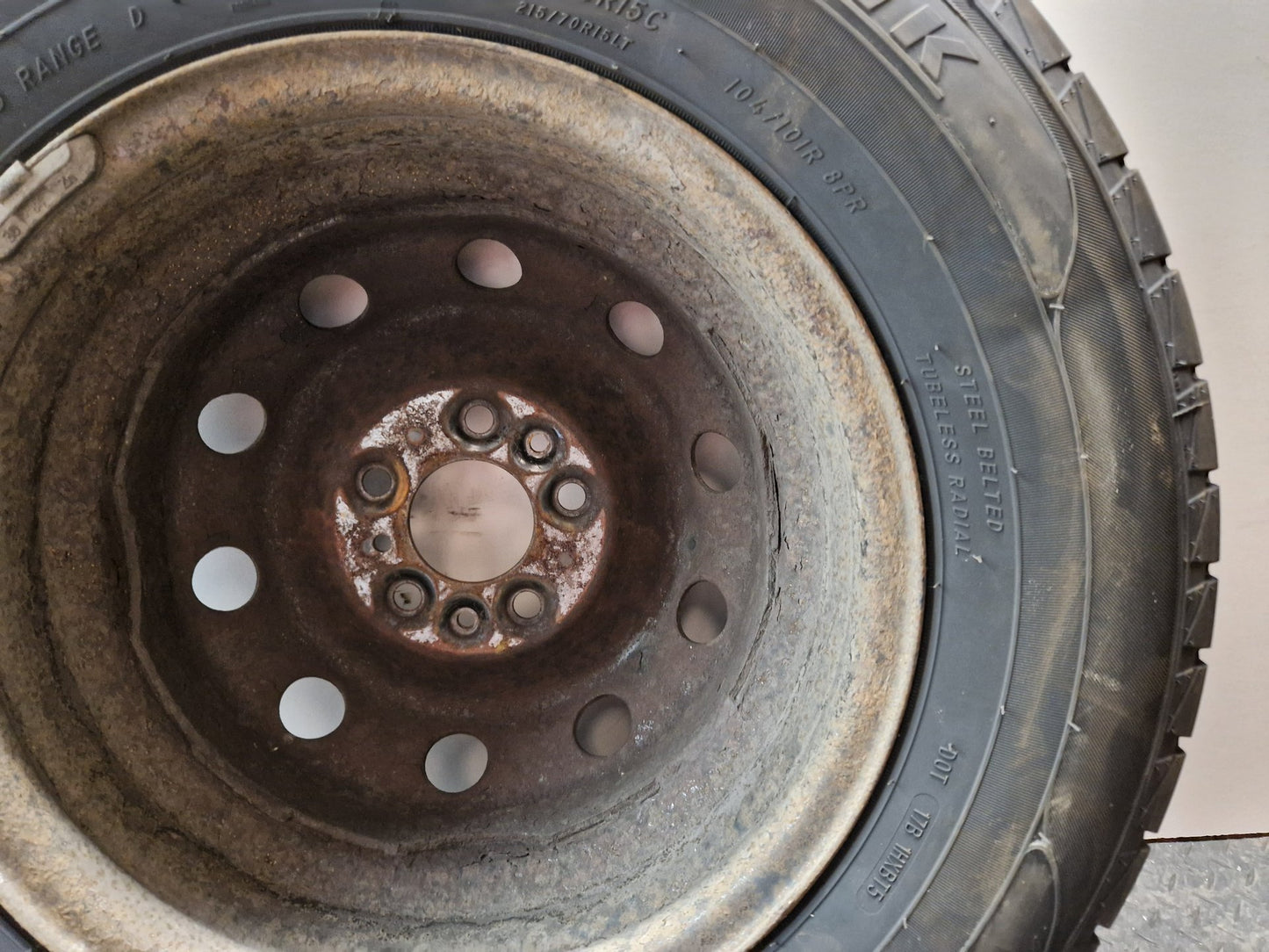 Citroen Relay Genuine Steel Wheel with Tyre 215/70/15 ~5mm