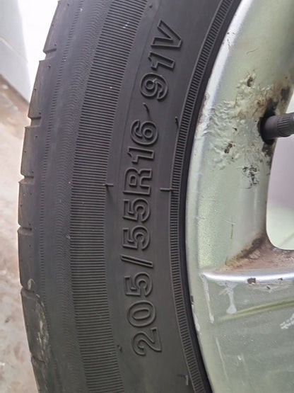 Skoda Octavia MK2 FL - 1Z 16" Alloy Wheel with Tyre ~5mm 205/55/16 1Z0601025T