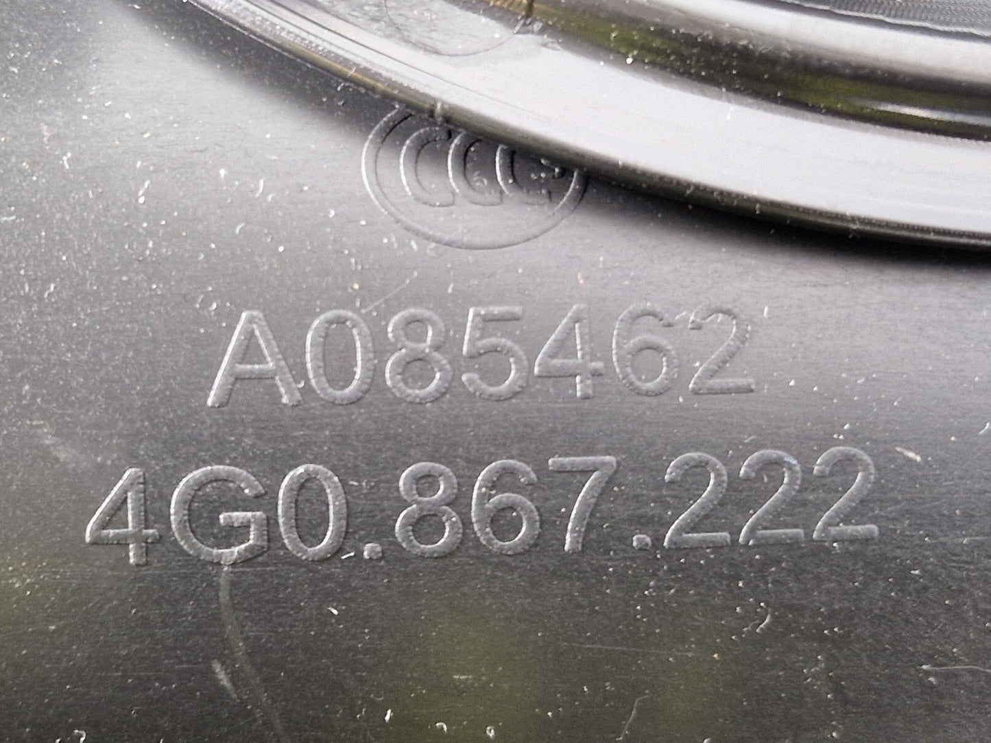 12-18 AUDI A6 C7 GENUINE REAR RIGHT SIDE DOOR PANEL CARD 4G0867306