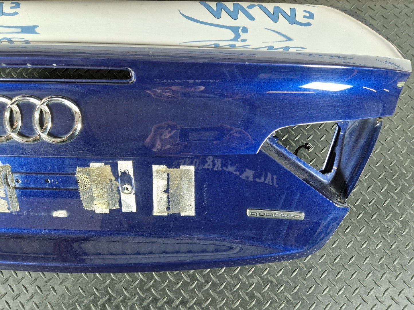 12-17 AUDI S5 CONVERTIBLE REAR TAILGATE BOOT LID IN BLUE LX5P 8F0827023D