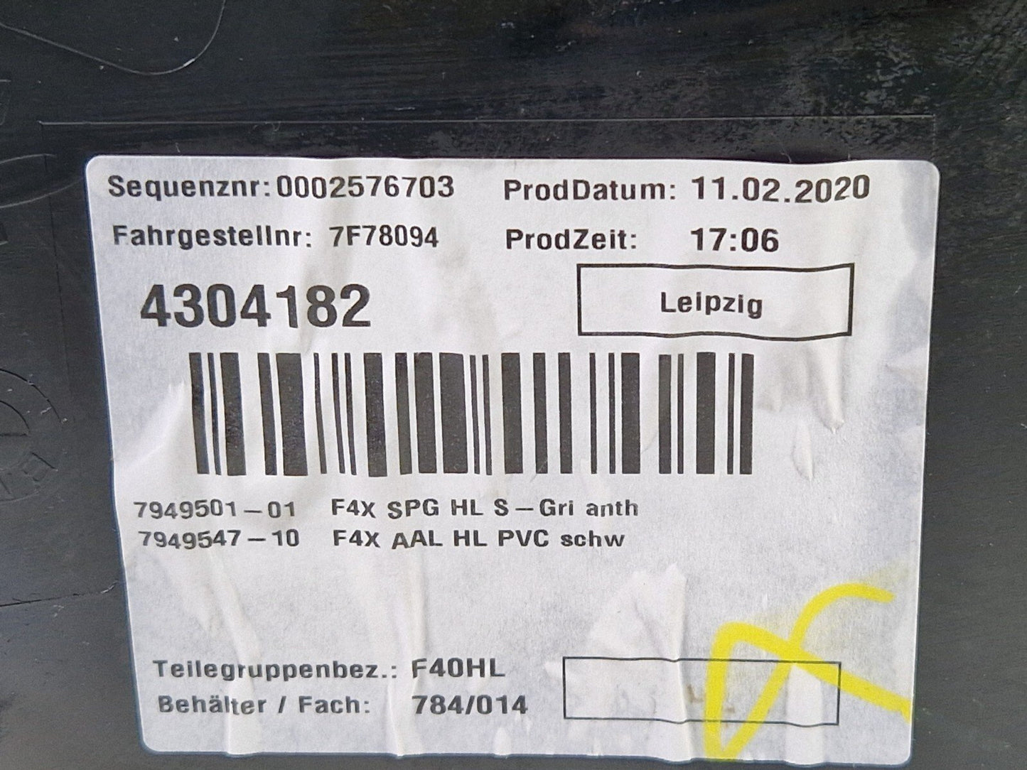 20-24 BMW 1 SERIES F40 REAR LEFT SIDE DOOR CARD 9893847