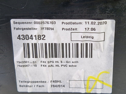 20-24 BMW 1 SERIES F40 REAR LEFT SIDE DOOR CARD 9893847