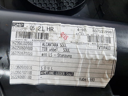12-17 AUDI Q5 8R OEM REAR RIGHT O/S DOOR CARD PANEL ALCANTARA TRIM 4G2867304B