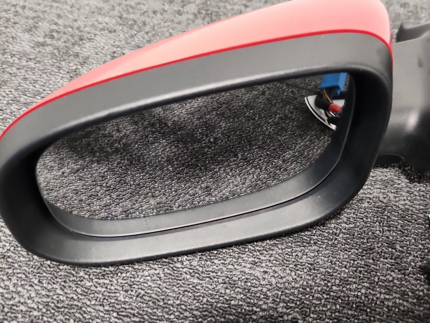Volvo S40 MK2 (MS) Saloon Front Left N/S Door Wing Mirror in Passion Red 61200