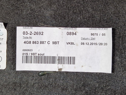 15-18 AUDI A7 4G OEM LEFT SIDE TRUNK TRIM 4G8863887C