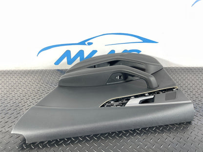 16-19 AUDI A4 B9 GENUINE SALOON REAR RIGHT DRIVER SIDE BLACK LEATHER DOOR CARD
