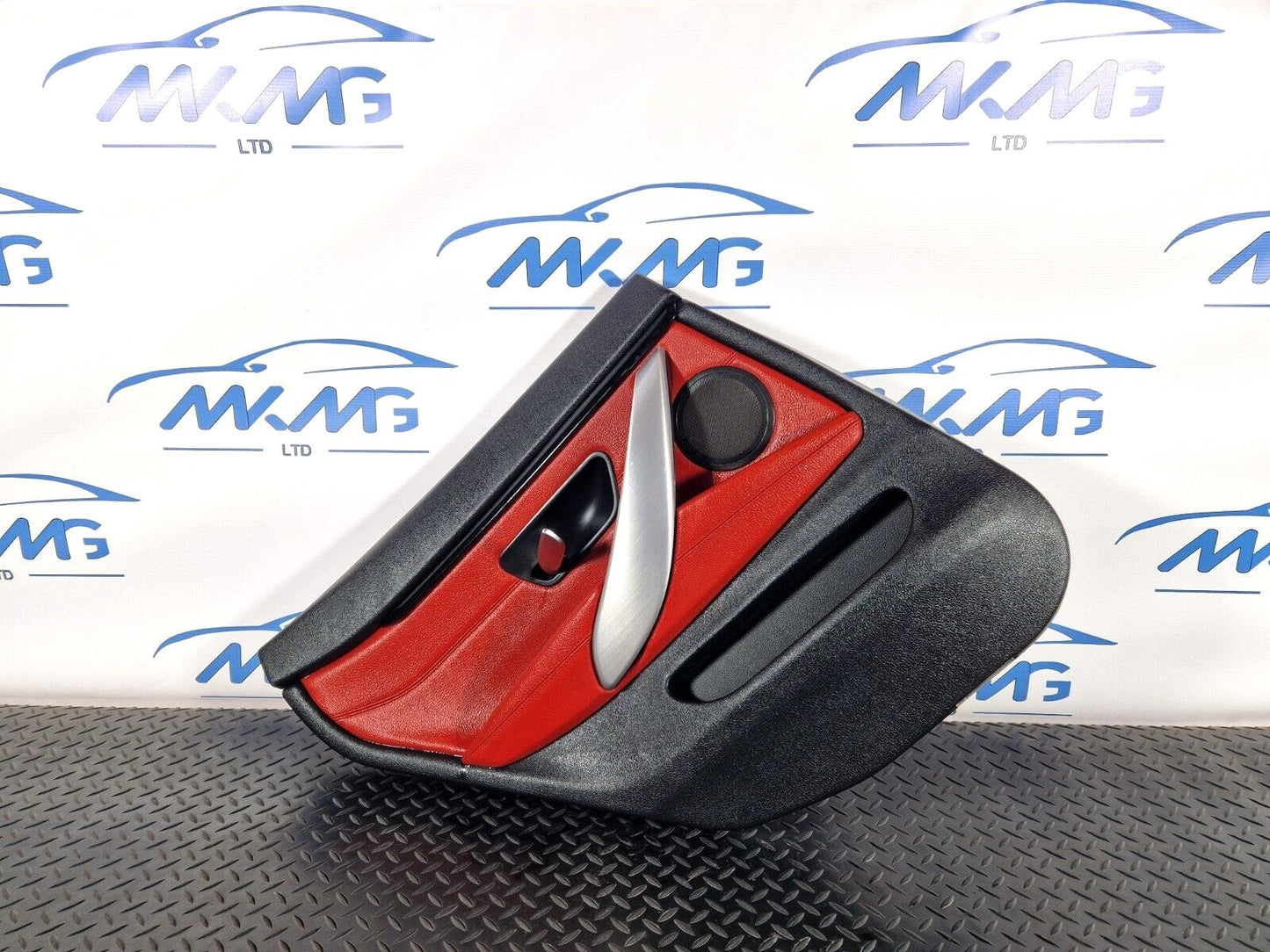 12-18 BMW 4 SERIES F36 LCI M-SPORT REAR LEFT  N/S/R DOOR CARD PANEL RED LEATHER