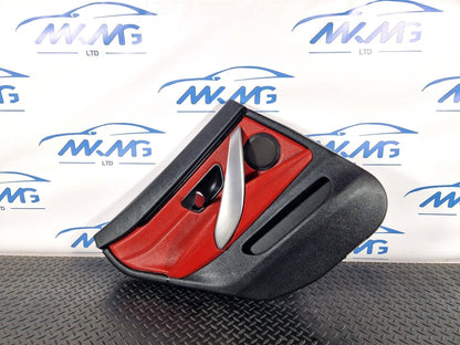 12-18 BMW 4 SERIES F36 LCI M-SPORT REAR LEFT  N/S/R DOOR CARD PANEL RED LEATHER
