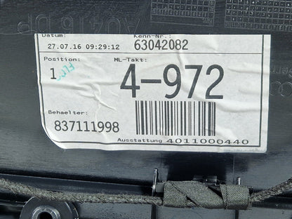 12-17 AUDI Q5 8R OEM REAR RIGHT O/S DOOR CARD PANEL ALCANTARA TRIM 4G2867304B