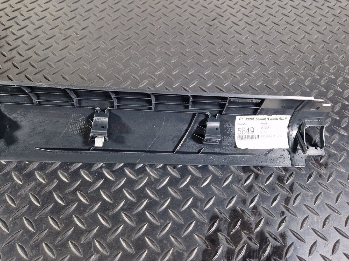 10-18 AUDI A7 4G S-LINE FRONT LEFT INTERIOR A PILLAR SILL TRIM PANEL 4G2867271