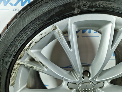 10-17 AUDI A8 4H GENUINE 19" ALLOY WHEEL 9J ET33 & TYRE 255 45 R19 4H0601025G