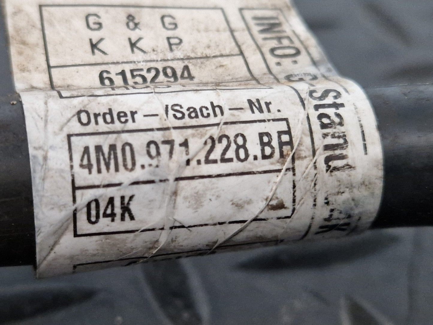 16-20 AUDI Q7 4M GENUINE POSITIVE BATTERY CABLE 4M0971228BF