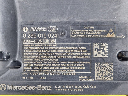 MERCEDES BENZ SPRINTER W907 W910 SAFETY BAG MODULE SENSOR UNIT ECU A9079000304
