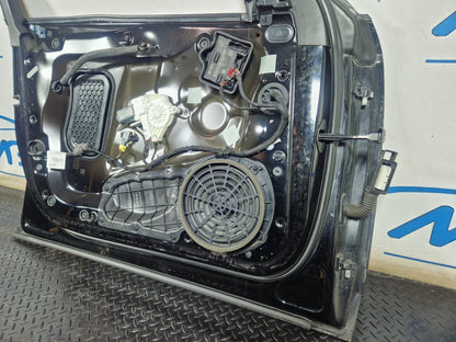 12-18 AUDI A6 C7 GENUINE FRONT LEFT N/S/F COMPLETE DOOR IN BRILLIANT BLACK LY9B
