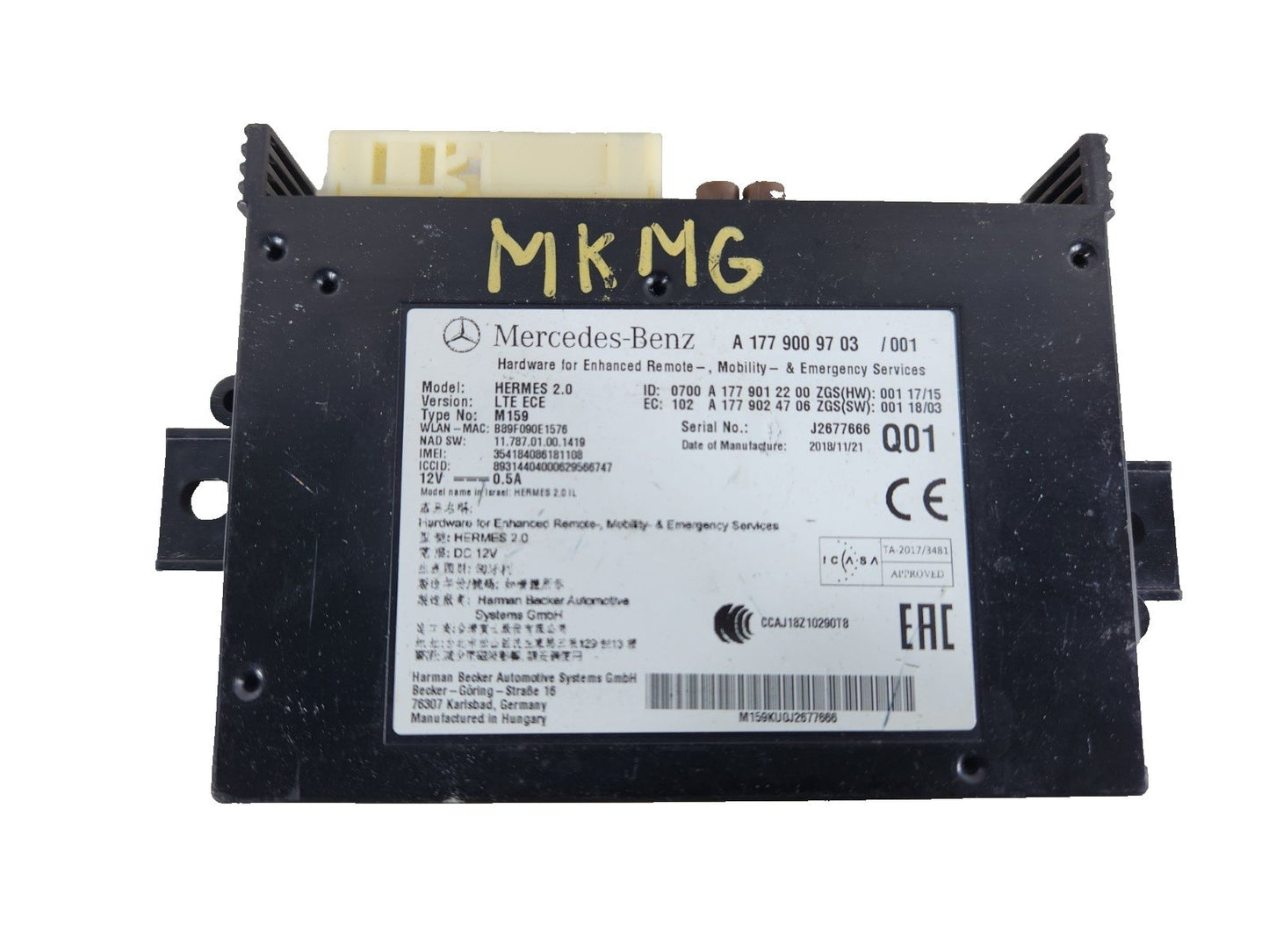 MERCEDES A CLASS W177 COMMUNICATION CONTROL MODULE UNIT A1779009703