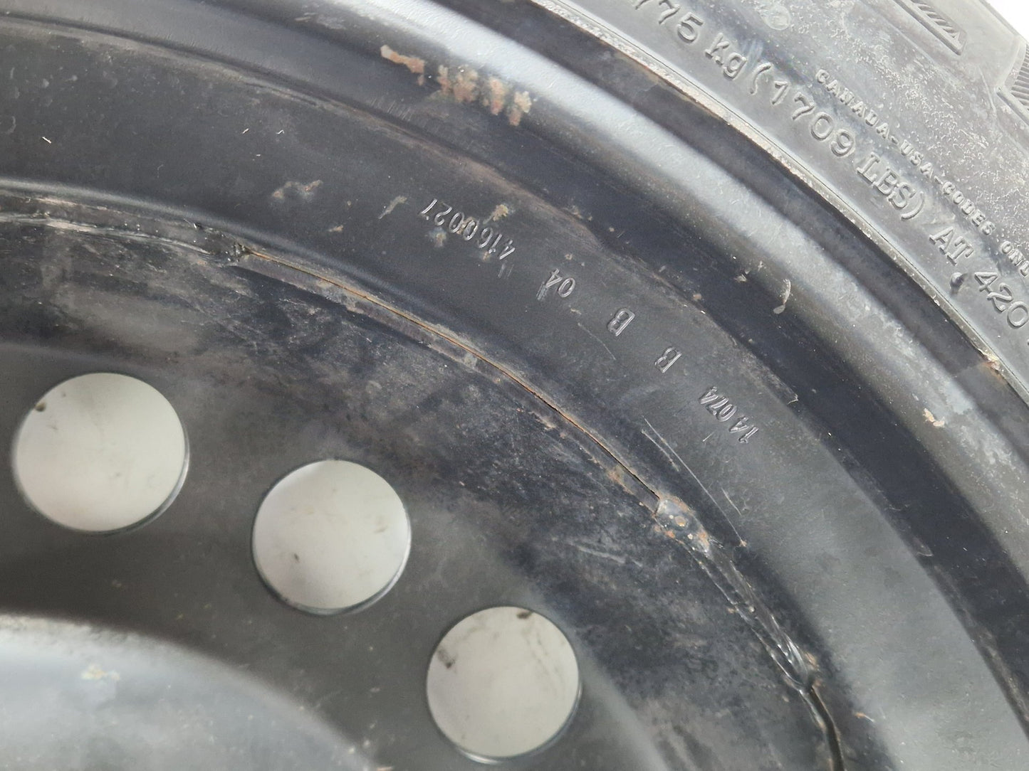 Vauxhall Astra 16" Space Saver Spare Wheel with Tyre 125/85/16 2160115