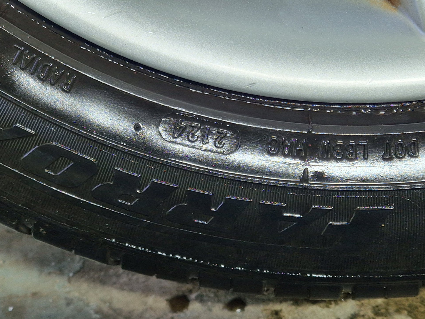 Seat Leon MK2 16" Alloy Wheel with Tyre 205/55/16 ~6mm 5P0601025K