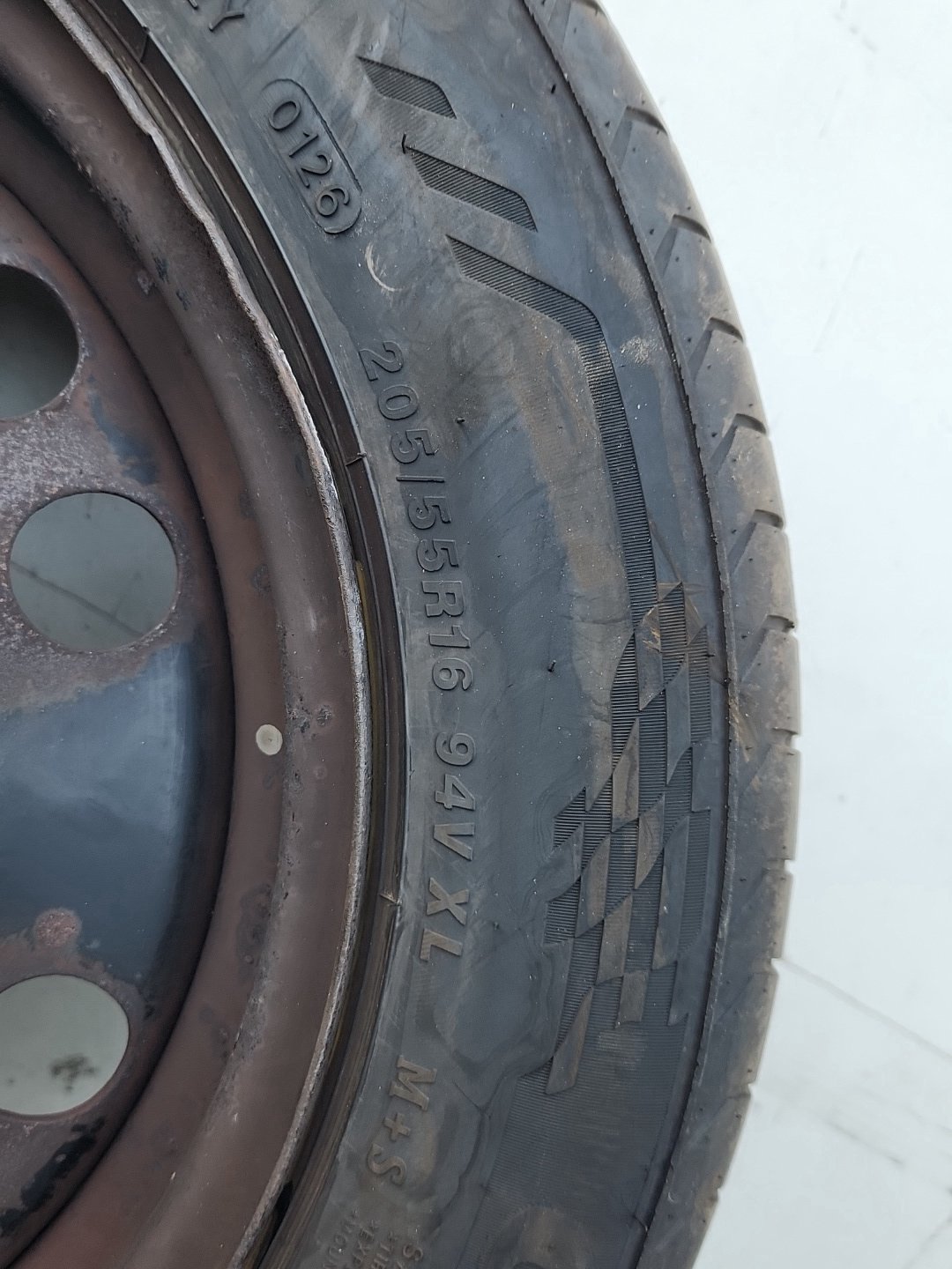 2011 Vauxhall Meriva MK2 (B) (4470) 16" Steel Wheel with Tyre 205/55/16 ~6mm