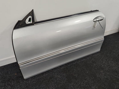 Mercedes CLK-Class C209 Convertible Front Left Complete Door in Iridium Silver