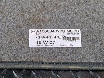 11-19 MERCEDES BENZ ML W166 GENUINE FLOOT MAT SET x4 A1666800648 A1666840803