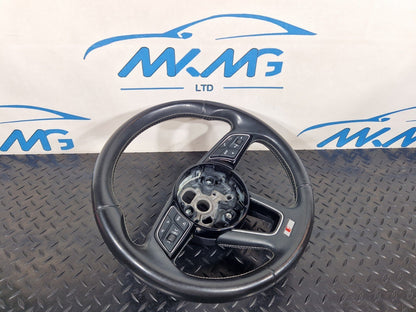 16-23 AUDI S5 COUPE GENUINE MULTIFUNCTION LEATHER STEERING WHEEL WITH PADDLES